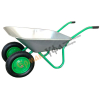Тачка 160кг садовая 2х колесная,усиленная ,объём 65л, GARDEN KING, зеленая